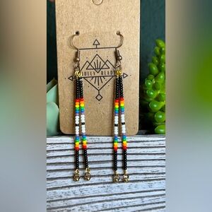 Handcrafted Navajo inspired seed bead earrings